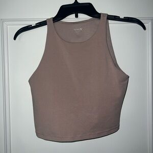 Women's Taupe Crop Top